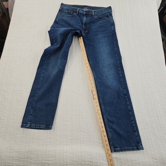 Levi's 506 Jeans Men's 33x32 Medium Wash Comfort Stretch Straight Leg Mid-Rise - Picture 14 of 16